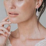 Crystal floral teardrop earrings - Liberty in Love