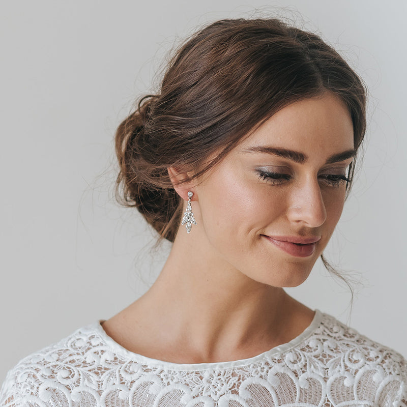 Crystal lily earrings - Liberty in Love