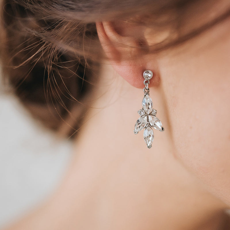 Crystal lily earrings - Liberty in Love