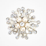 Swarovski crystal and pearl brooch - Liberty in Love