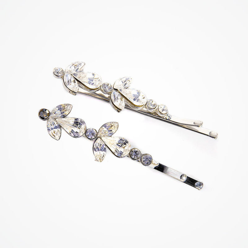 Crystal wedding hair slides - Liberty in Love