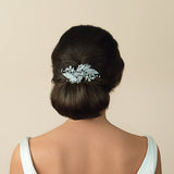 Bianca crystal embellished leaves hair comb - Liberty in Love