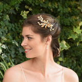 Cupid bronze floral hair clip - Liberty in Love