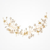 Cybil pearl and crystal blossom hair vine - Liberty in Love