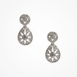 Daisy crystal teardrop earrings - Liberty in Love
