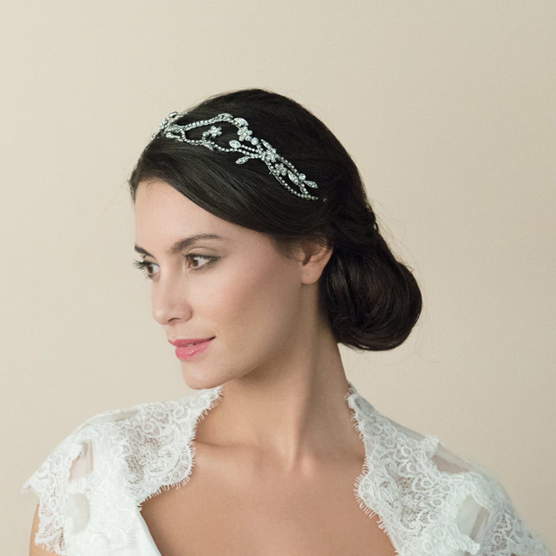 Daphne crystal floral hair vine - Liberty in Love