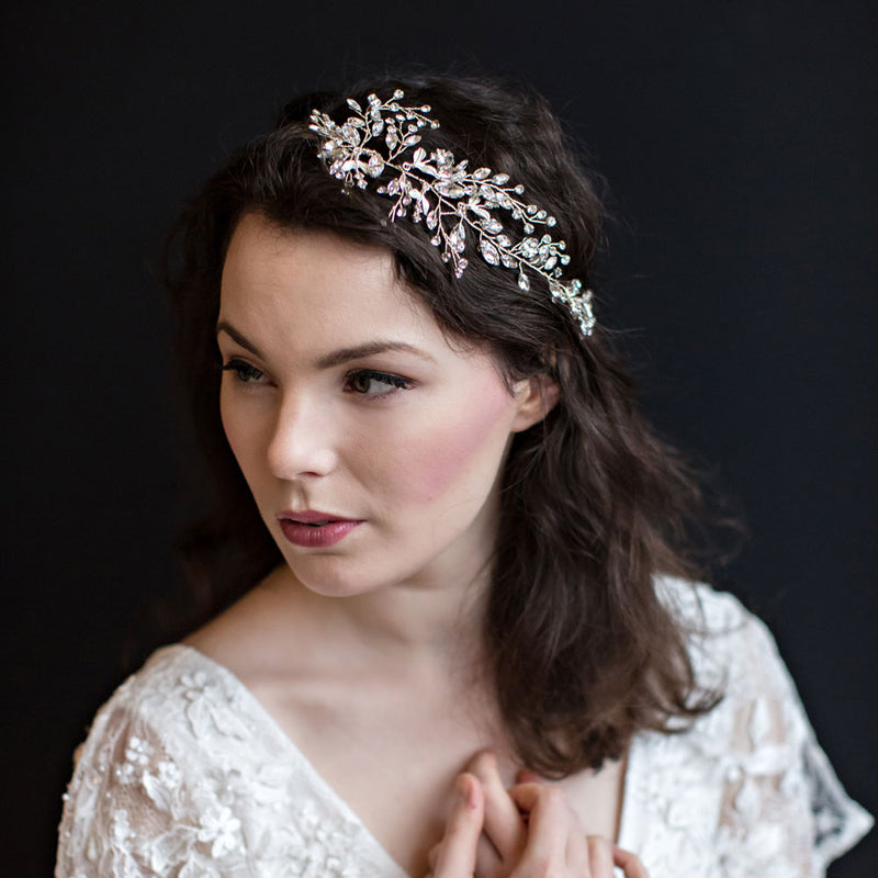 Darcy crystal leaves hair vine - Liberty in Love