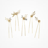 Dawn chorus gold hair pins - Liberty in Love