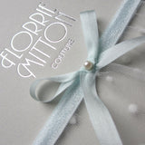 Daydream duck egg blue spot tulle garter - Liberty in Love