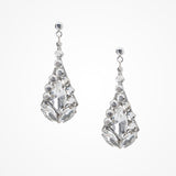 Deco crystal geometric drop earrings - Liberty in Love