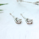 Deco crystal geometric drop earrings - Liberty in Love