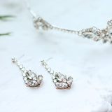Deco crystal geometric drop earrings - Liberty in Love