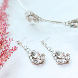 Deco crystal geometric drop earrings - Liberty in Love