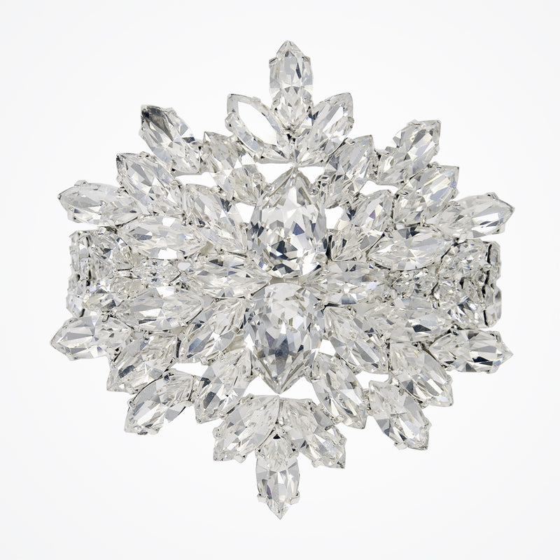 Deco crystal wedding cuff - Liberty in Love