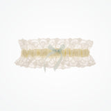 Deco embroidered tulle garter - Liberty in Love