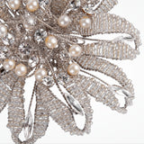 Dahlia beaded headpiece with Swarovski crystal and pearls - Liberty in Love