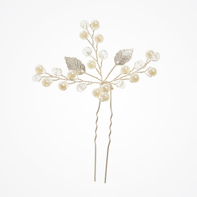 Delphine pearl and crystal hair pin - Liberty in Love