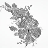 Devotion crystal rose bridal headpiece - Liberty in Love