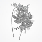 Devotion crystal rose bridal headpiece - Liberty in Love