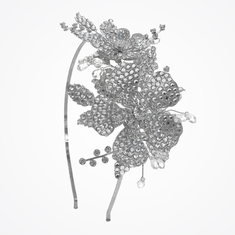 Devotion crystal rose bridal headpiece - Liberty in Love