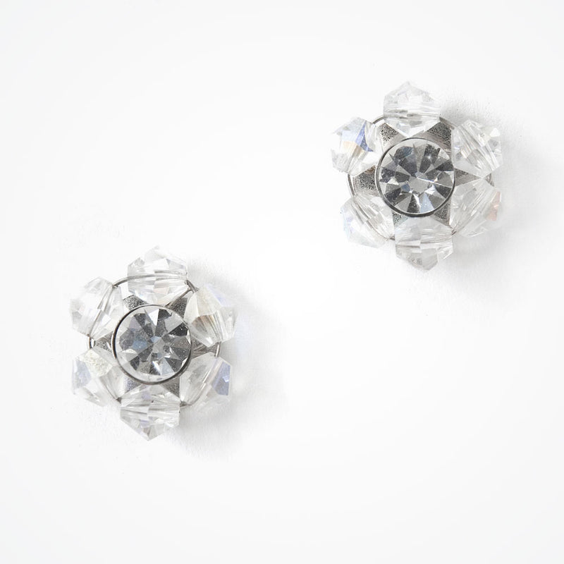 Diamante and ab crystal flower earrings - Liberty in Love