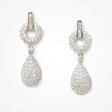 Diamante covered teardrop earrings - Liberty in Love