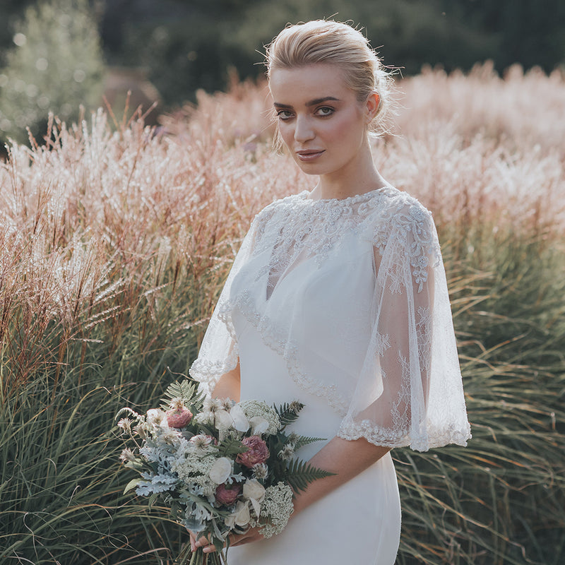 Diamond Storm scalloped lace cape - Liberty in Love