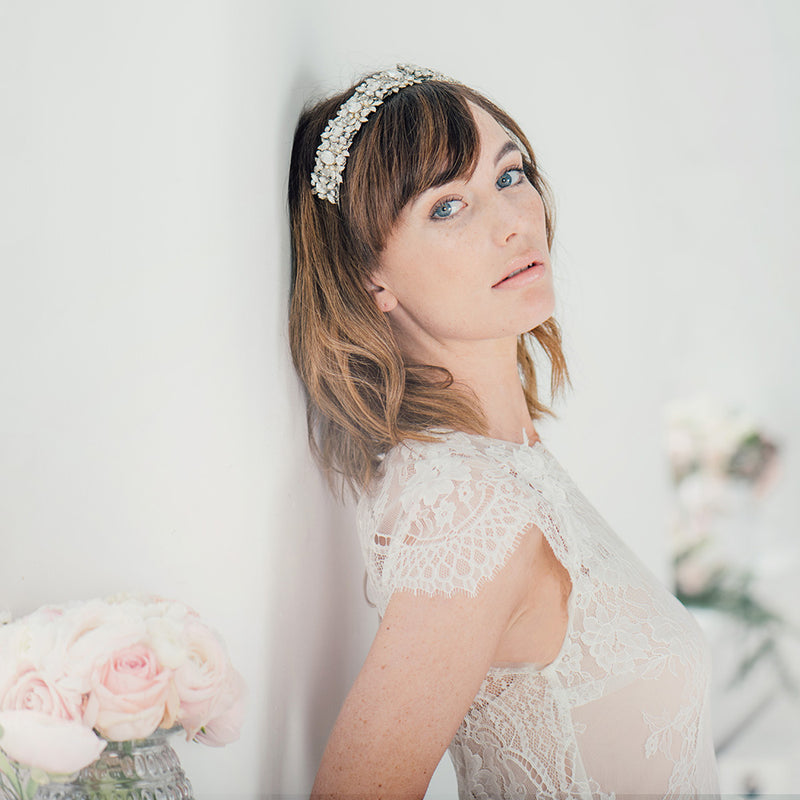 Diana elaborately embellished headpiece - Liberty in Love