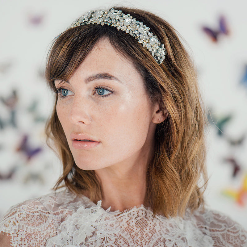 Diana elaborately embellished headpiece - Liberty in Love