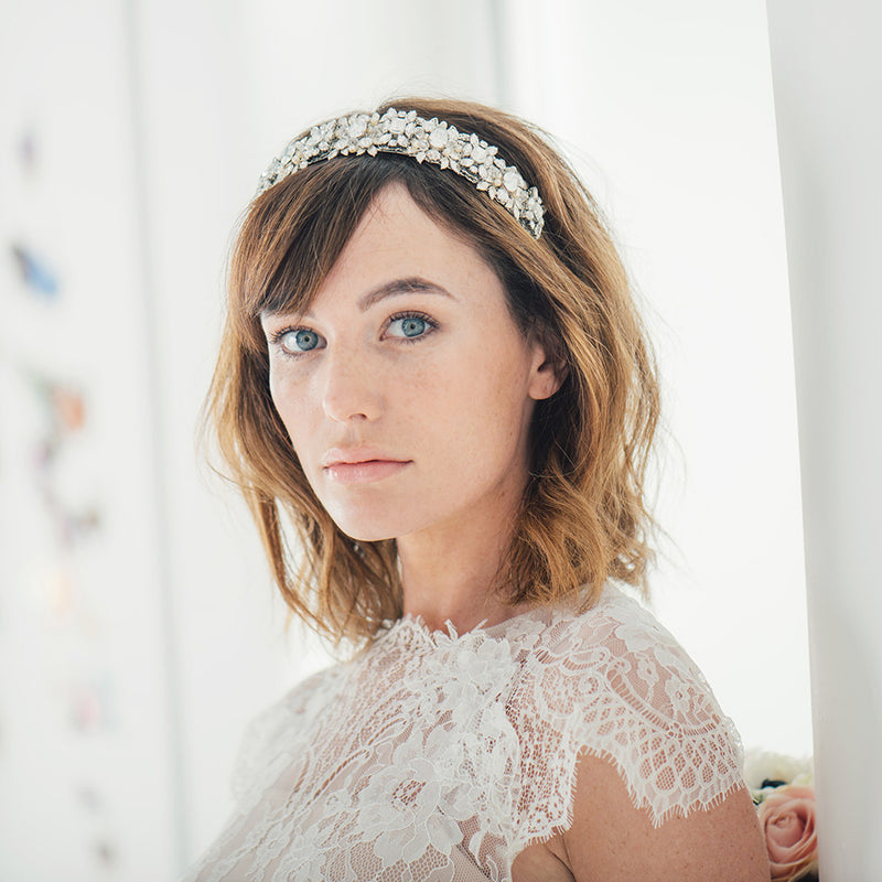 Diana elaborately embellished headpiece - Liberty in Love