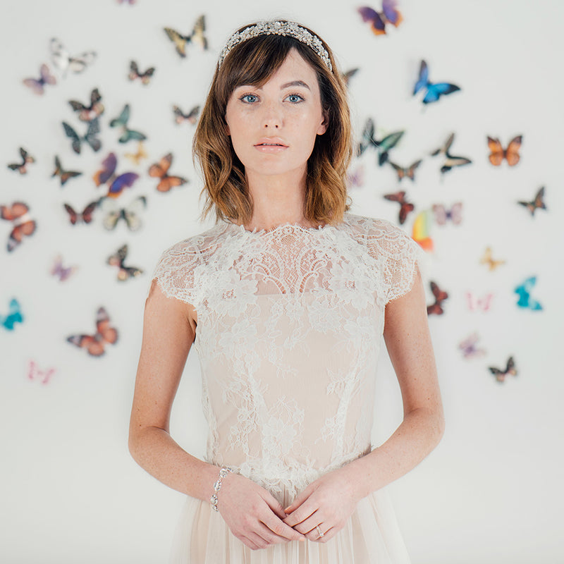 Diana elaborately embellished headpiece - Liberty in Love