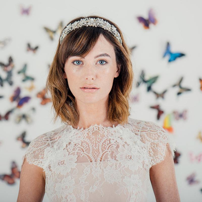 Diana elaborately embellished headpiece - Liberty in Love