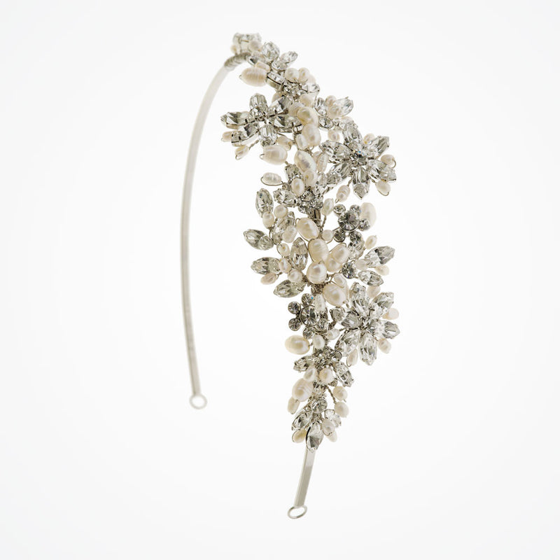 Dior crystal blossoms and pearly sprig headpiece - Liberty in Love
