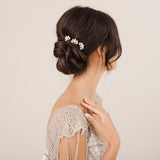 Downton crystal hair pins (gold) (set of 3) - Liberty in Love