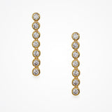 Dusk zirconia crystal multi round drop earrings - Liberty in Love