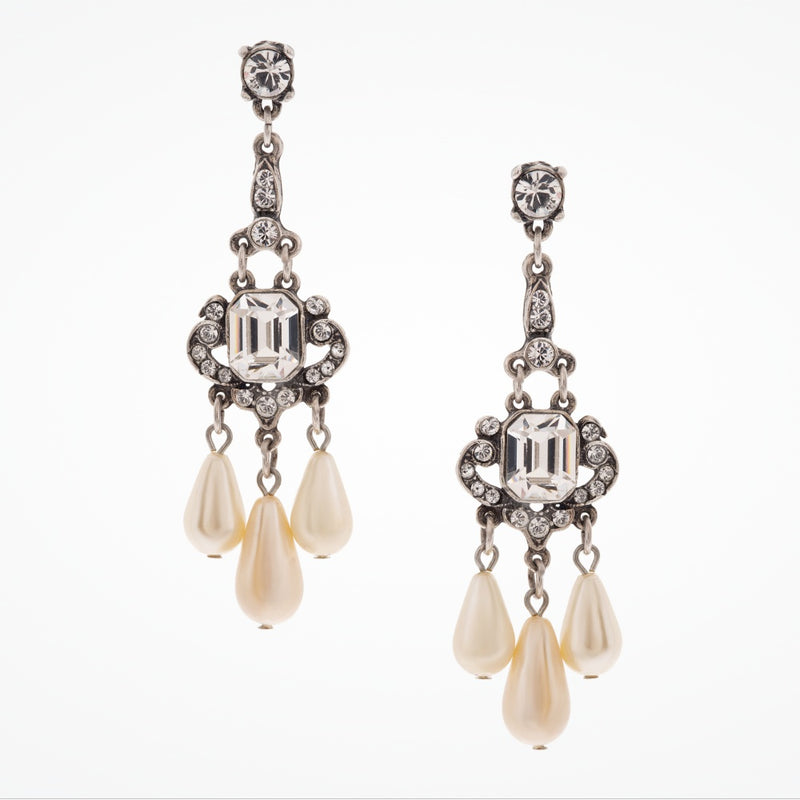 Pearl chandelier deco drop  earrings (EA5140) - Liberty in Love