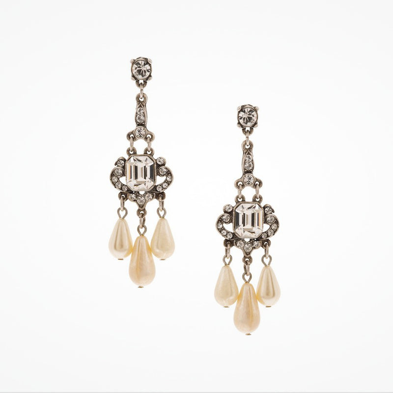 Pearl chandelier deco drop  earrings (EA5140) - Liberty in Love