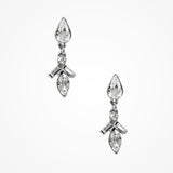 Short drop deco crystal bird in flight earrings (EA5450) - Liberty in Love
