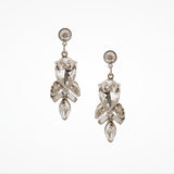 Medium drop crystal leaf splay earrings (EA5454) - Liberty in Love
