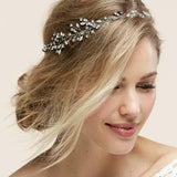 Easton crystal leaves and buds hair vine - Liberty in Love