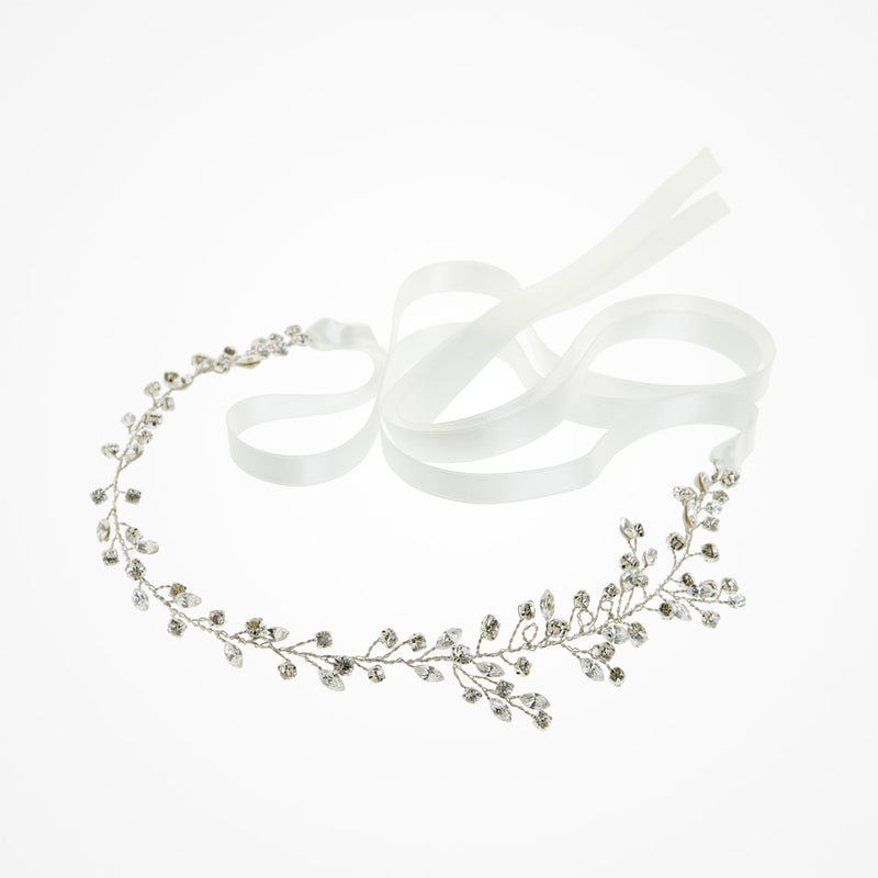 Easton crystal leaves and buds hair vine - Liberty in Love