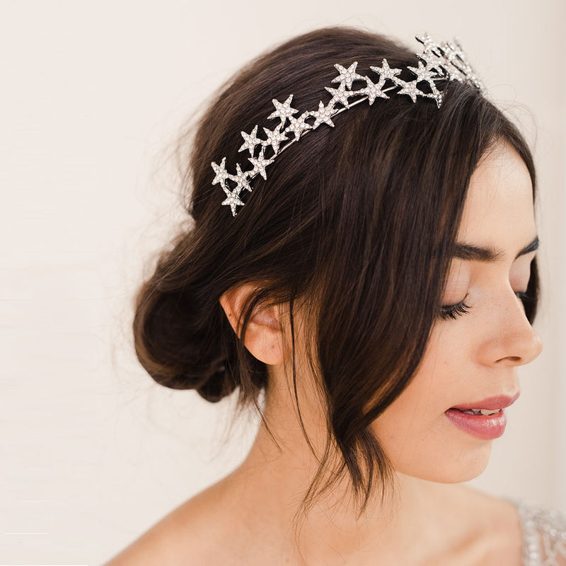 Elara crystal embellished starry headpiece - Liberty in Love