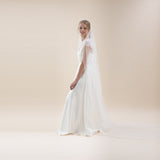 Elderflower pearl edge veil - Liberty in Love