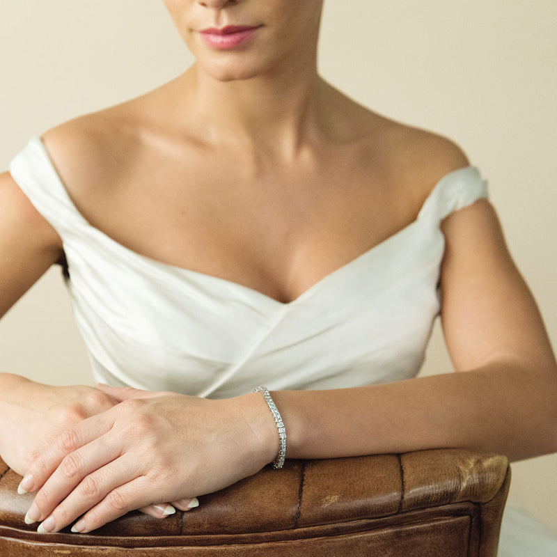 Elegance cubic zirconia tennis bracelet - Liberty in Love