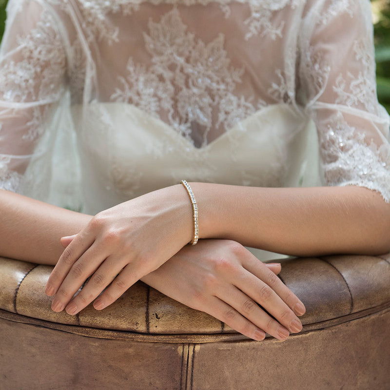 Elegance gold tennis bracelet - Liberty in Love