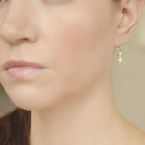 Elegance pearl and crystal rondel earrings - Liberty in Love