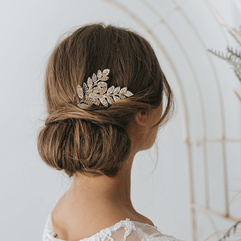 Elena gilded leaves hair comb - Liberty in Love