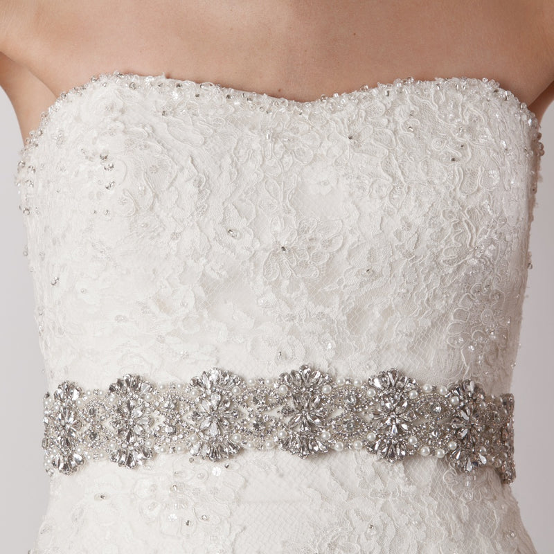 Elizabeth bridal sash - Liberty in Love