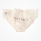 Bridesmaid knickers in 'powder puff' pink silk chiffon and silver embroidery - Liberty in Love