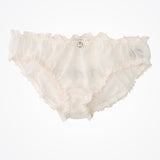 Bridesmaid knickers in 'powder puff' pink silk chiffon and silver embroidery - Liberty in Love